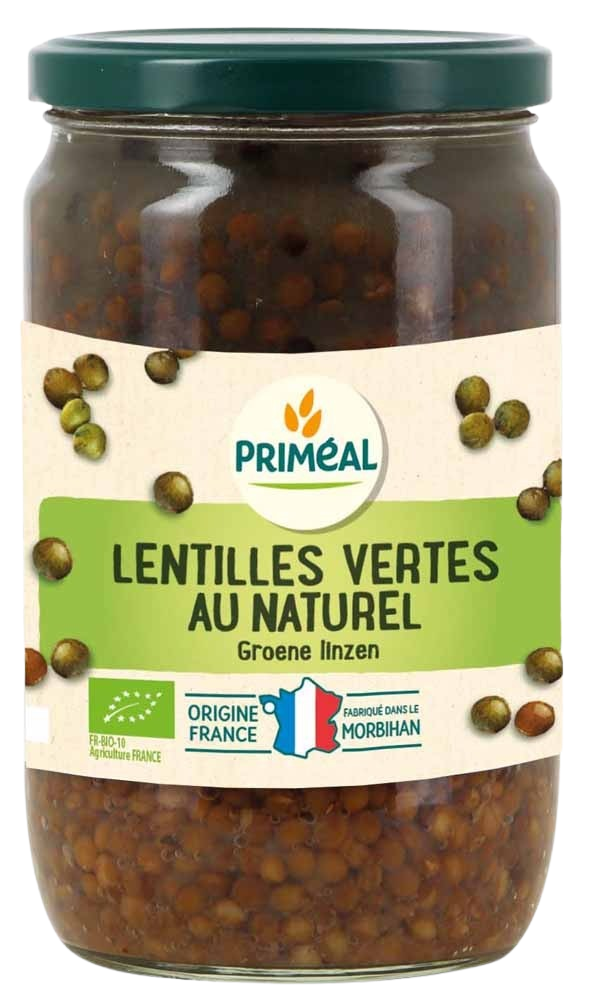 Primeal Groene linzen uit Frankrijk bio 660 Gram