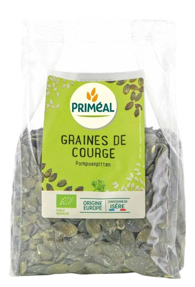 Primeal Pompoenpitten uit Europa bio 500 Gram