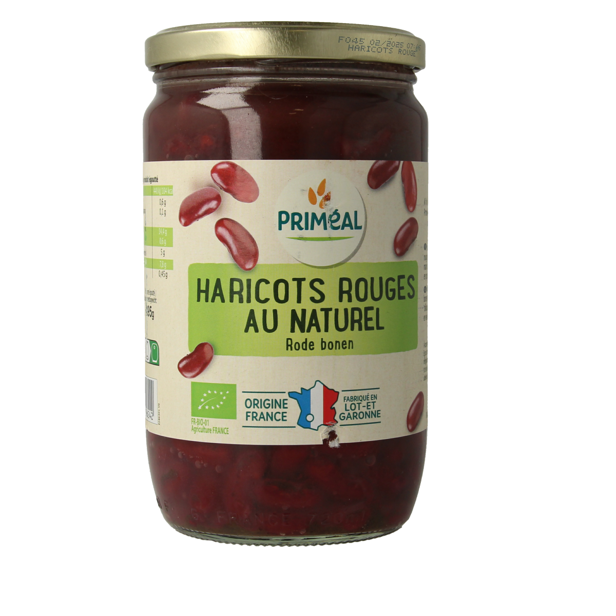 Primeal Rode bonen uit Frankrijk bio 660.00 Gram