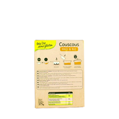Ma Vie Sans Couscous van mais & rijst glutenvrij bio 375 Gram
