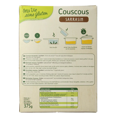 Ma Vie Sans Couscous 100% boekweit glutenvrij bio 375 Gram
