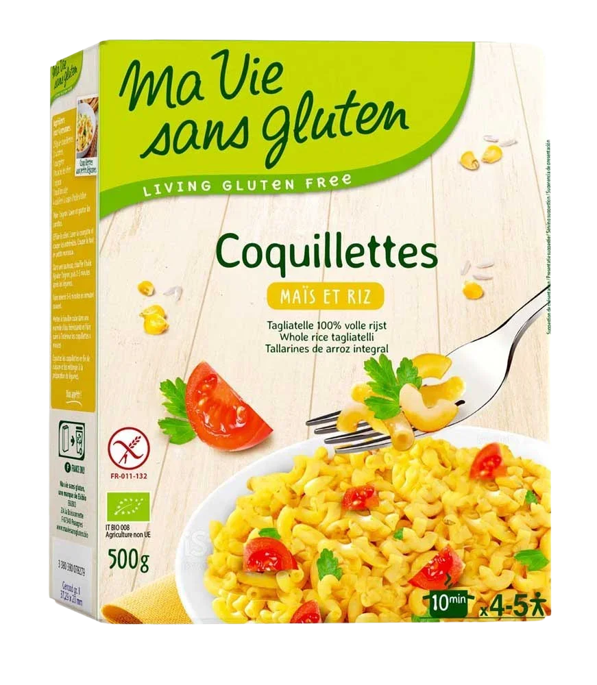 Ma Vie Sans Macaroni van mais en rijst glutenvrij bio 500 Gram