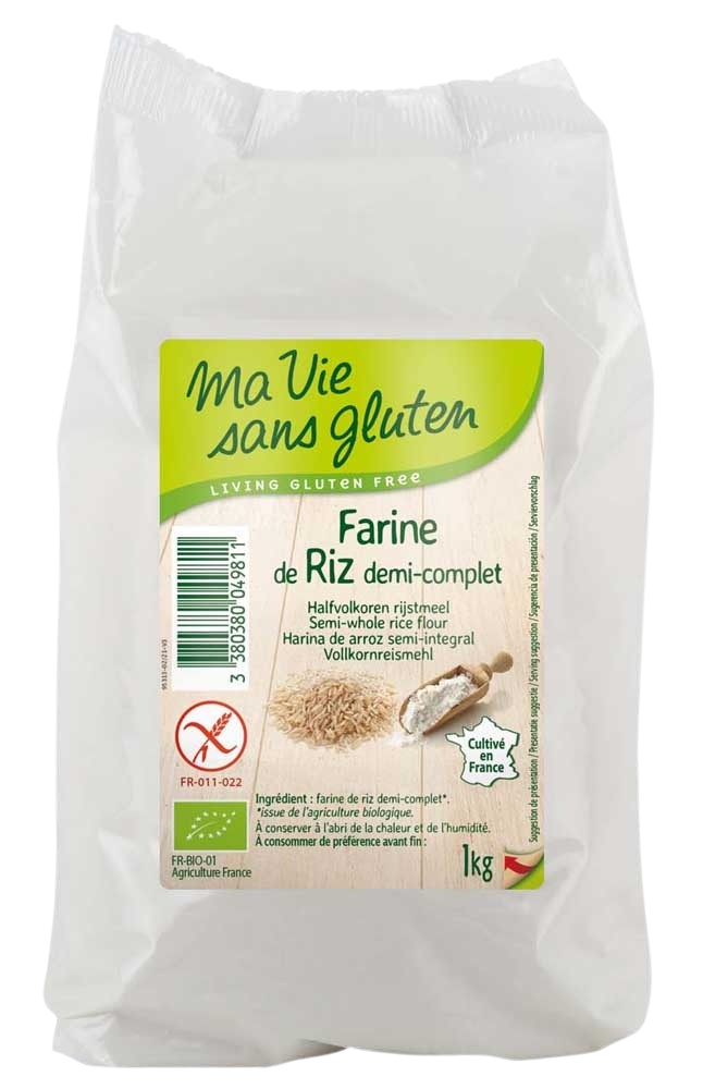Ma Vie Sans Rijstmeel halfvolkoren glutenvrij bio 1.00 Kilogram