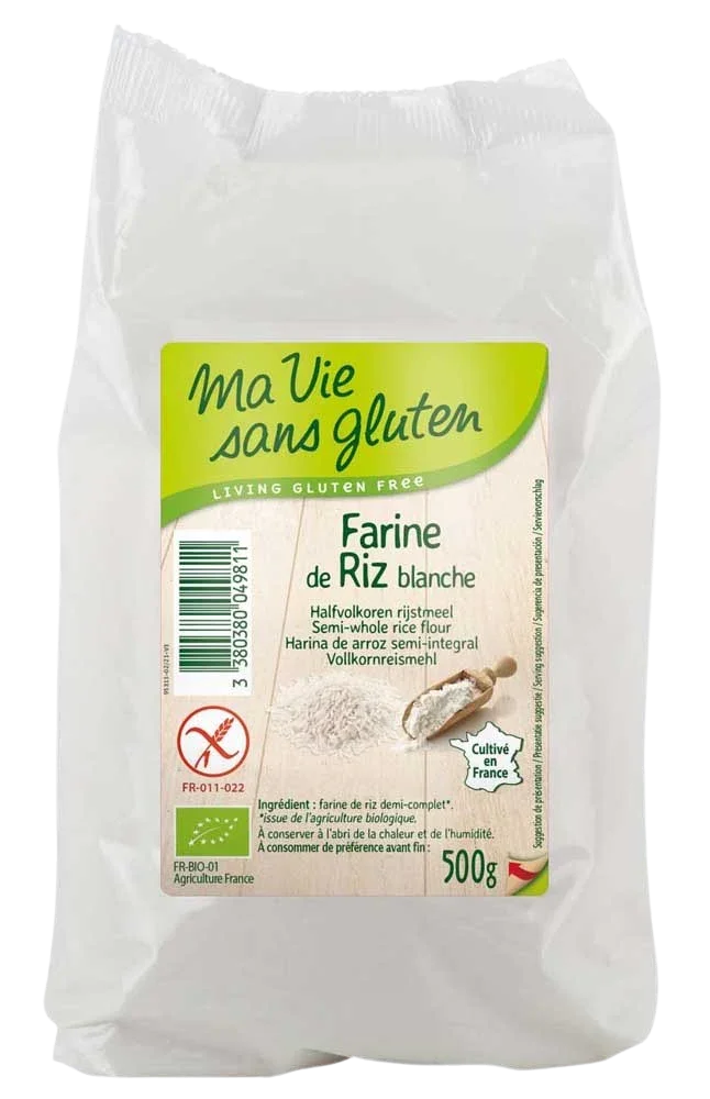 Ma Vie Sans Rijstmeel wit glutenvrij bio 500 Gram