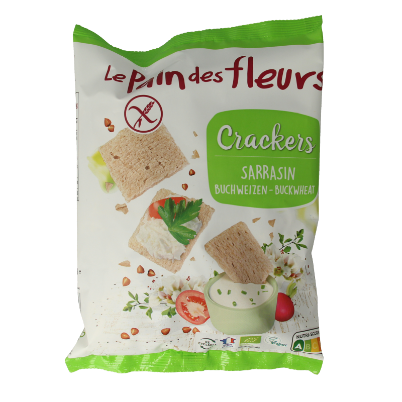 Pain Des Fleurs Salty snack boekweit bio 75.00 Gram