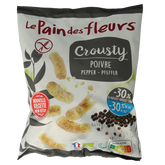 Pain Des Fleurs Crousty chips peper glutenvrij bio 75 Gram