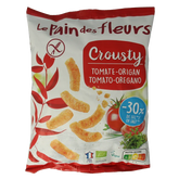 Pain Des Fleurs Chips gepoft tomaat basilicum glutenvrij bio vegan 75 Gram