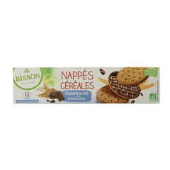 Bisson Melk chocolade frosted granenkoekjes bio 140 Gram