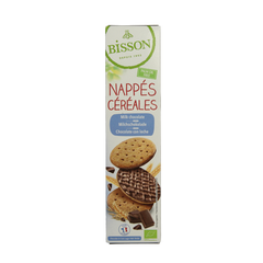 Bisson Melk chocolade frosted granenkoekjes bio 140 Gram