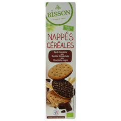 Bisson Pure chocolade frosted granenkoekjes bio 140 Gram