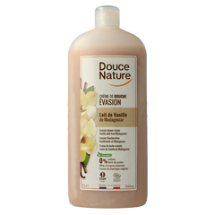 Douce Nature Douchecreme evasion vanillemelk uit Madagaskar bio 1 Liter
