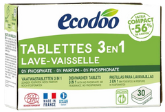 Ecodoo Vaatwastabletten 3-in-1 geconcentreerd eco 30 Stuks