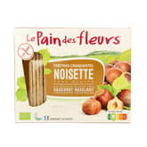 Pain Des Fleurs Krokante crackers hazelnoot glutenvrij bio 150 Gram
