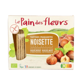 Pain Des Fleurs Krokante bio crackers met hazelnoot glutenvrij 150 Gram