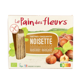 Pain Des Fleurs Krokante crackers hazelnoot glutenvrij bio 150.00 Gram