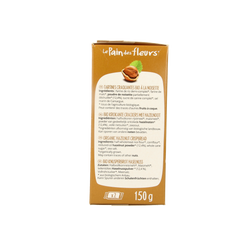 Pain Des Fleurs Krokante crackers hazelnoot glutenvrij bio 150.00 Gram