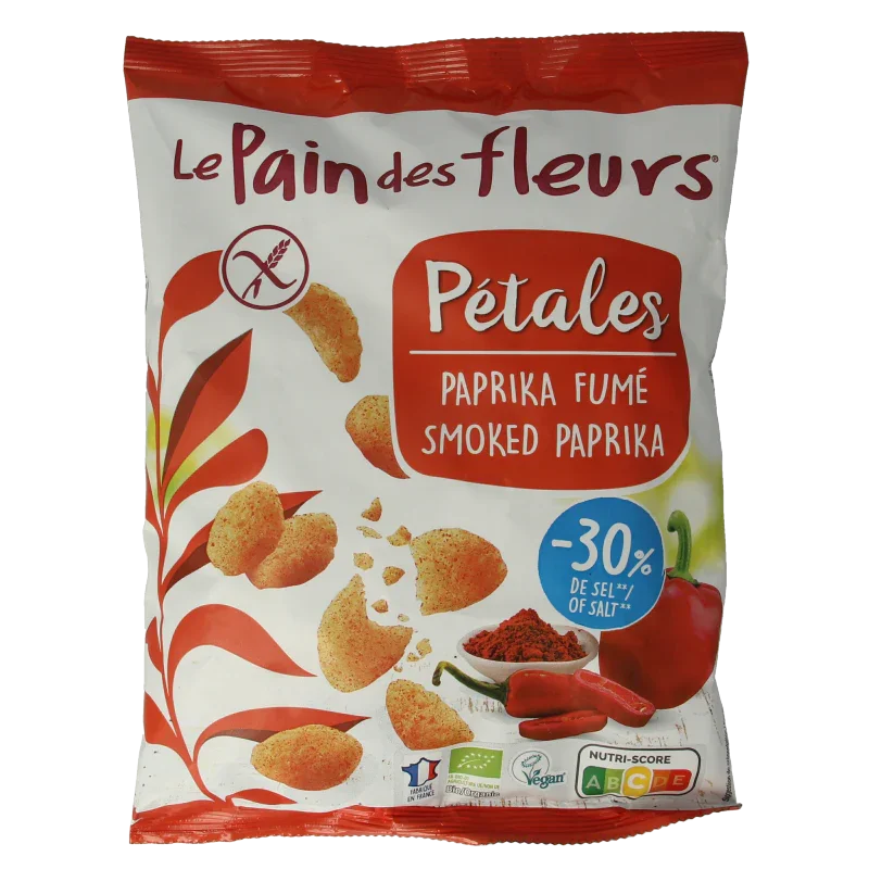Pain Des Fleurs Chips paprika glutenvrij bio 75 Gram