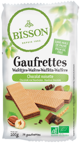 Bisson Wafels choco hazelnoot bio 200.00 Gram