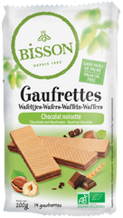 Bisson Wafels choco hazelnoot bio 200.00 Gram