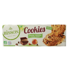 Bisson Choco hazelnoot cookies bio 175 Gram