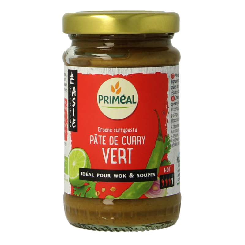Primeal Groene curry pasta bio 120 Gram