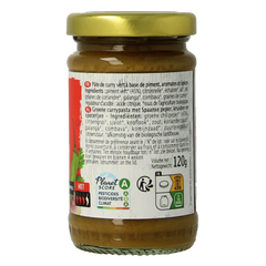 Primeal Groene curry pasta bio 120 Gram