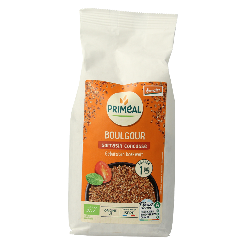 Primeal Bulgur geplette boekweit bio 400 Gram