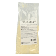 Primeal Griesmeel witte tarwe grof bio 500.00 Gram