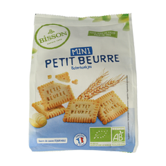 Bisson Mini petit beurre biscuitjes bio 125.00 Gram
