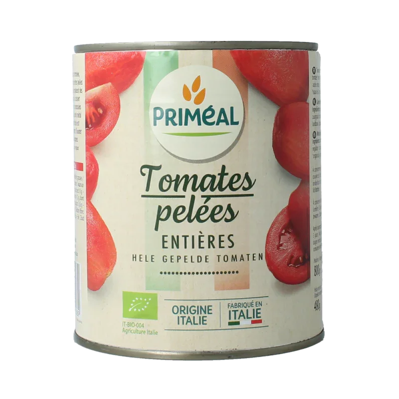 Primeal Tomaten gepeld bio 800 Gram