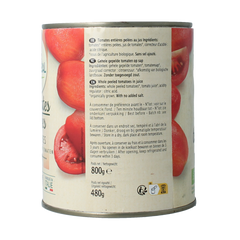 Primeal Tomaten gepeld bio 800.00 Gram