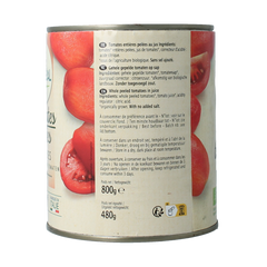 Primeal Tomaten gepeld bio 800 Gram