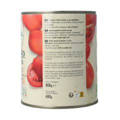 Primeal Tomaten gepeld bio 800 Gram