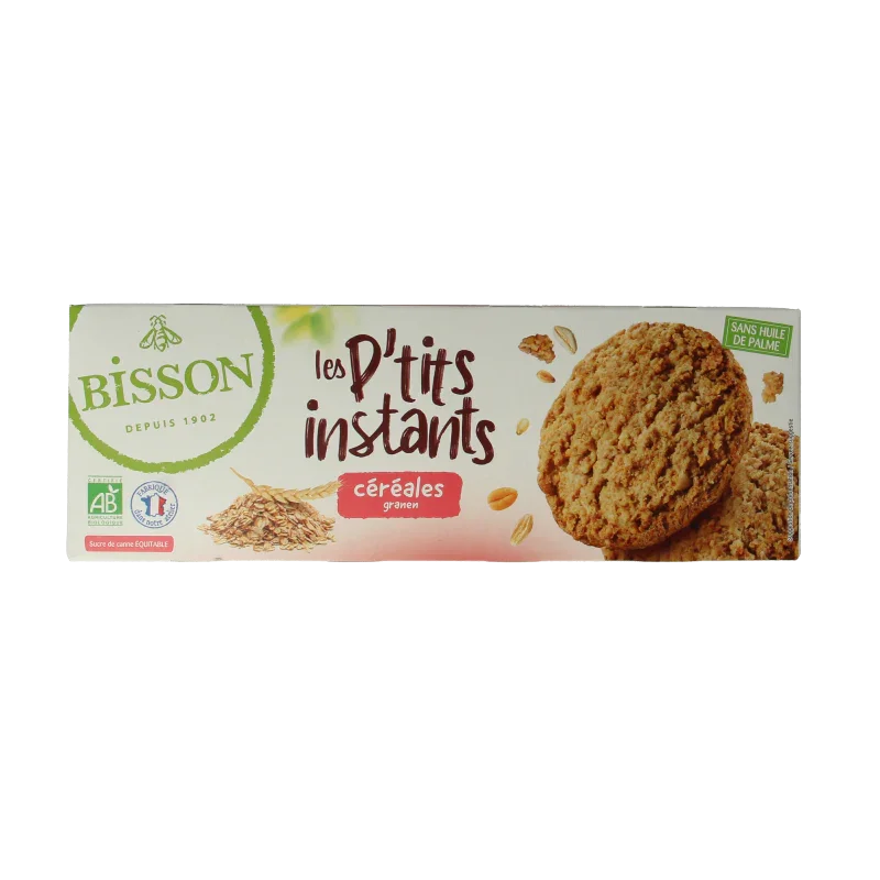 Bisson Les petits instants koekjes granen bio 150 Gram