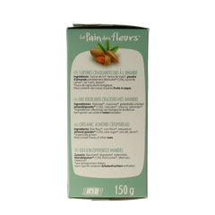 Pain Des Fleurs Krokante crackers amandel glutenvrij bio 150.00 Gram