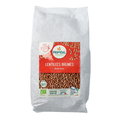 Primeal Bruine linzen bio 500.00 Gram
