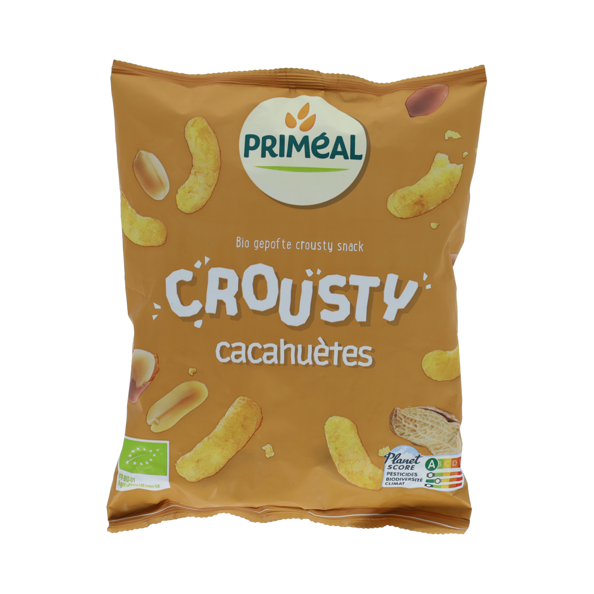 Primeal Chips gepoft pinda glutenvrij bio 75.00 Gram