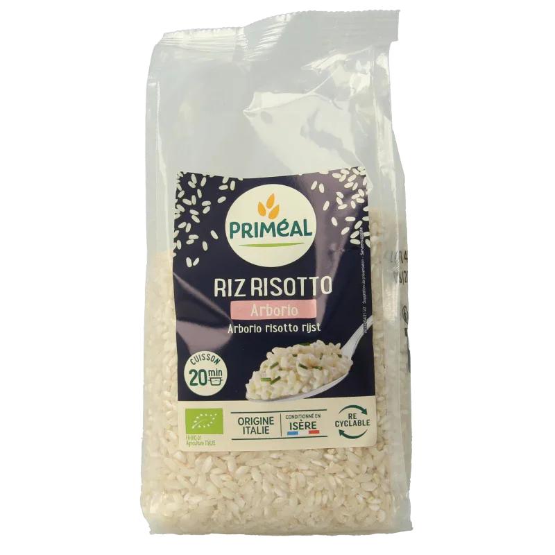 Primeal Witte risotto rijst Arborio bio 500 Gram