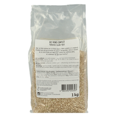 Primeal Volkoren ronde rijst uit Italie bio 1 Kilogram