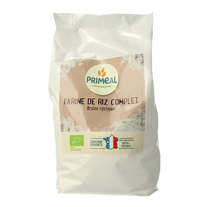 Primeal Volkoren bruine rijstmeel bio 500 Gram