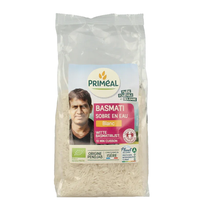 Primeal Witte basmati rijst bio 500 Gram