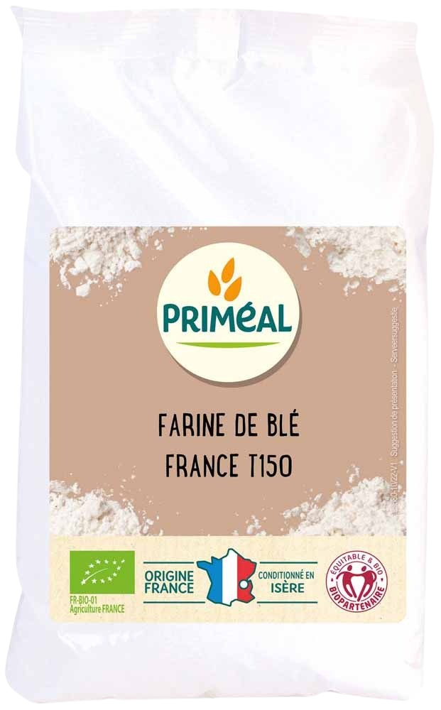 Primeal Volkoren tarwemeel borsa 150 bio 1 Kilogram