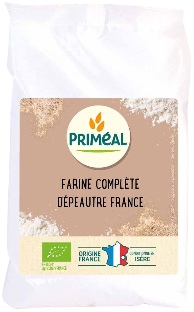 Primeal Volkoren speltmeel bio 500.00 Gram