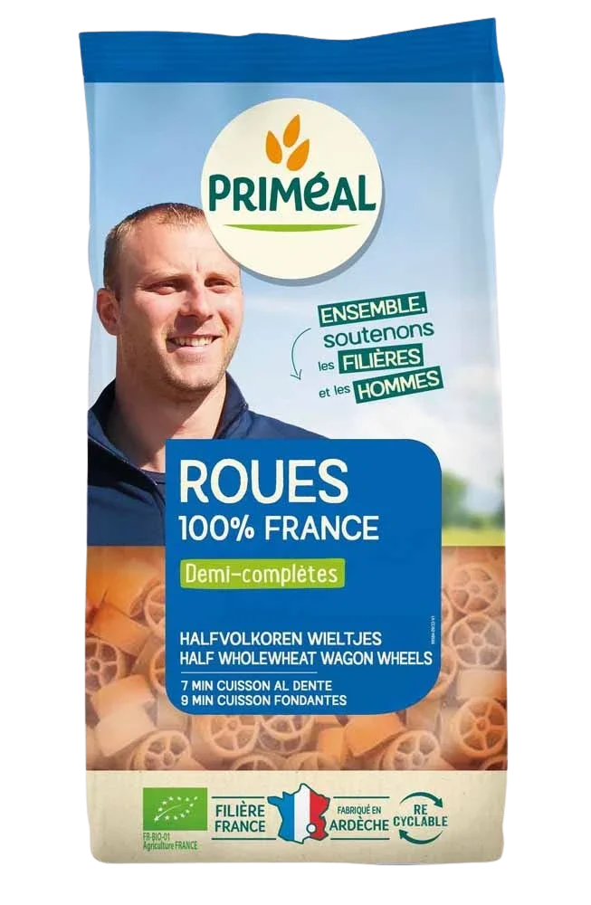 Primeal Halfvolkoren wieltjes bio 500 Gram