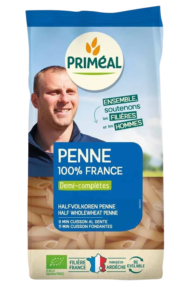 Primeal Halfvolkoren penne bio 500 Gram