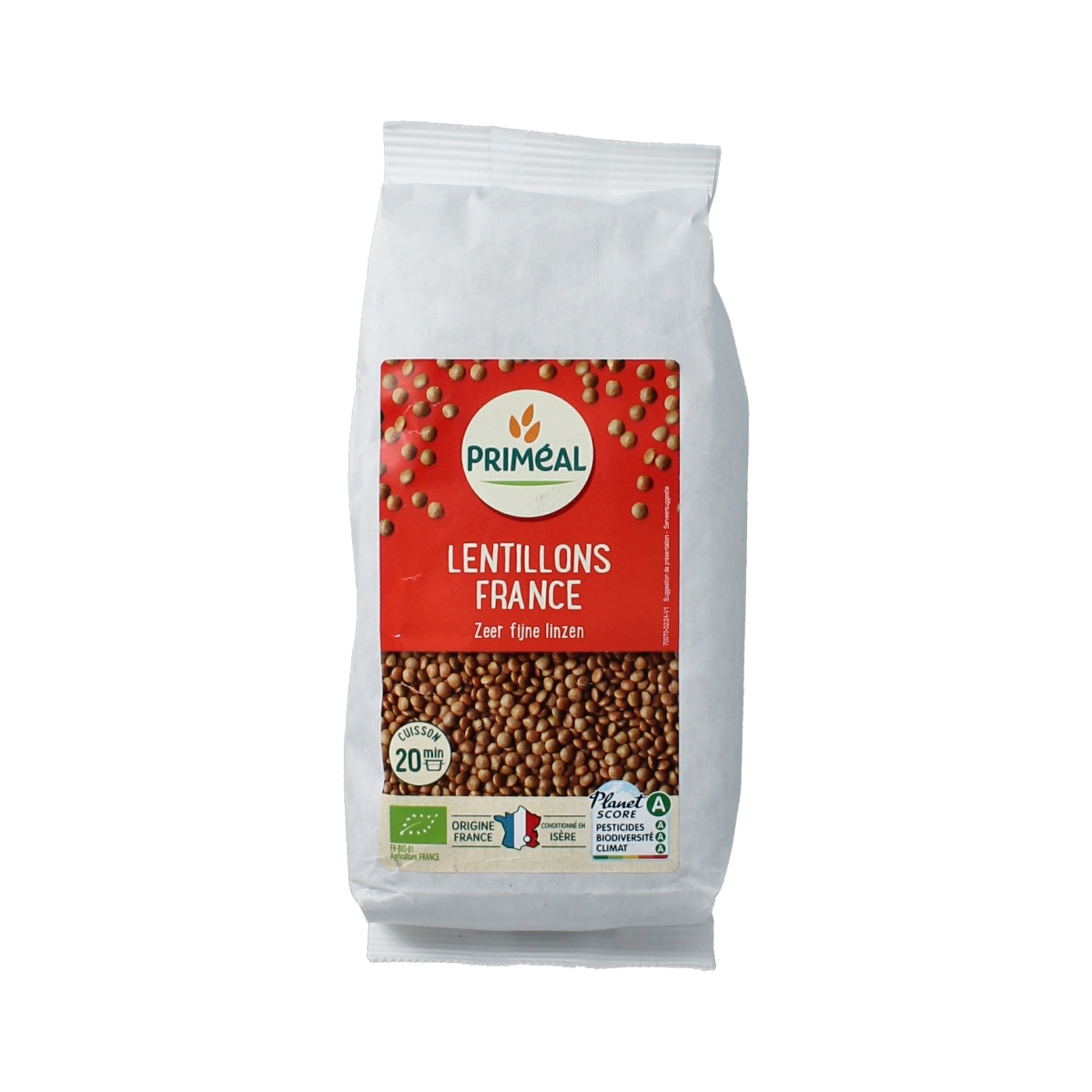 Primeal Linzen zeer fijn Frankrijk bio 500.00 Gram