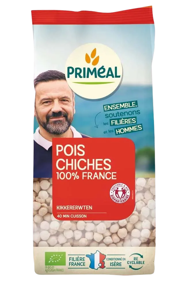 Primeal Kikkererwten uit Frankrijk bio 500 Gram