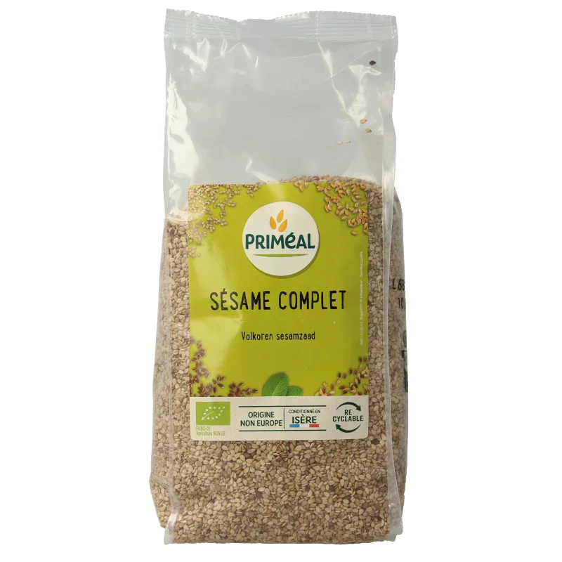 Primeal Volkoren sesamzaad bio 500 Gram