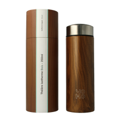 Yoko Drinkfles wood met theefilter isotherm 350ml 1 Stuks