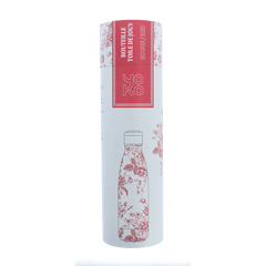 Yoko Drinkfles Toile de Jouy red isotherm 500ml 1 Stuks